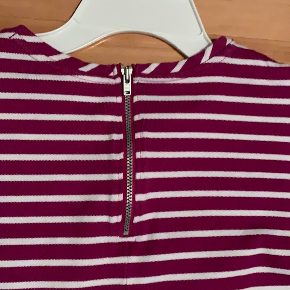 EUC Gymboree Fuchsia Striped Summer Short Sleeve Dress with watermelon -size 14 - Picture 10 of 13